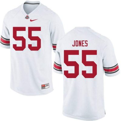 NCAA Ohio State Buckeyes Men's #55 Matthew Jones White Nike Football College Jersey UCP0845TJ